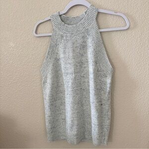 LOFT Heather Blue Knit Tank Top- Medium